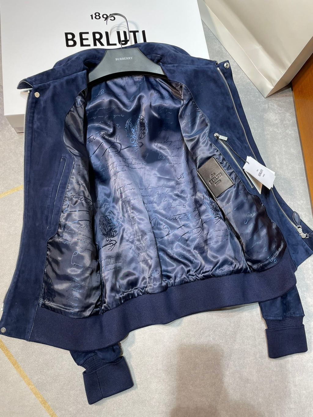 BERLUTI SUEDE BLOUSON