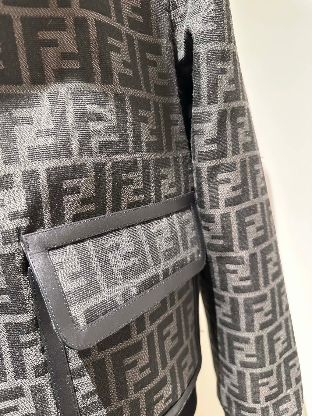 FENDI WOVEN FABRIC FF JACKET