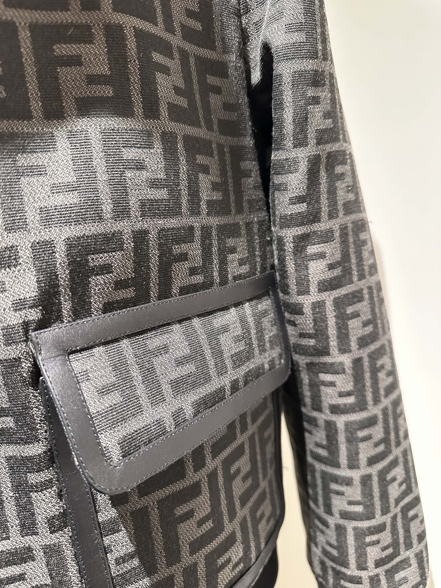 FENDI WOVEN FABRIC FF JACKET