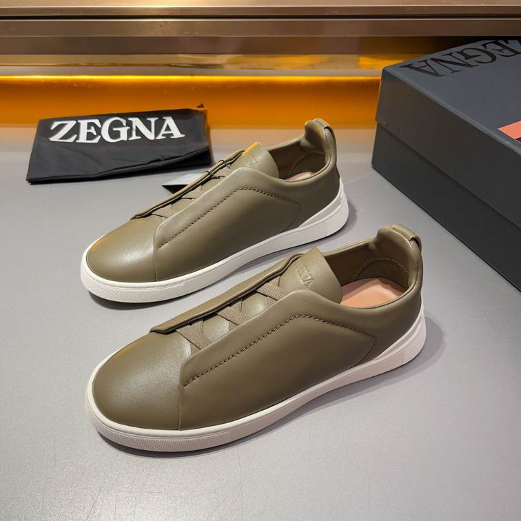 ZEGNA CALF TRIPLE STITCH