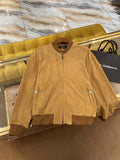 DOLCE & GABBANA LAMB SUEDE BOMBER