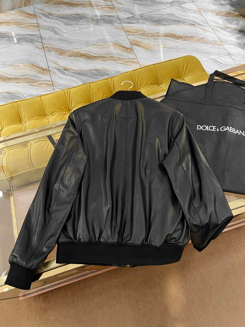 DOLCE & GABBANA LAMB LEATHER JACKET