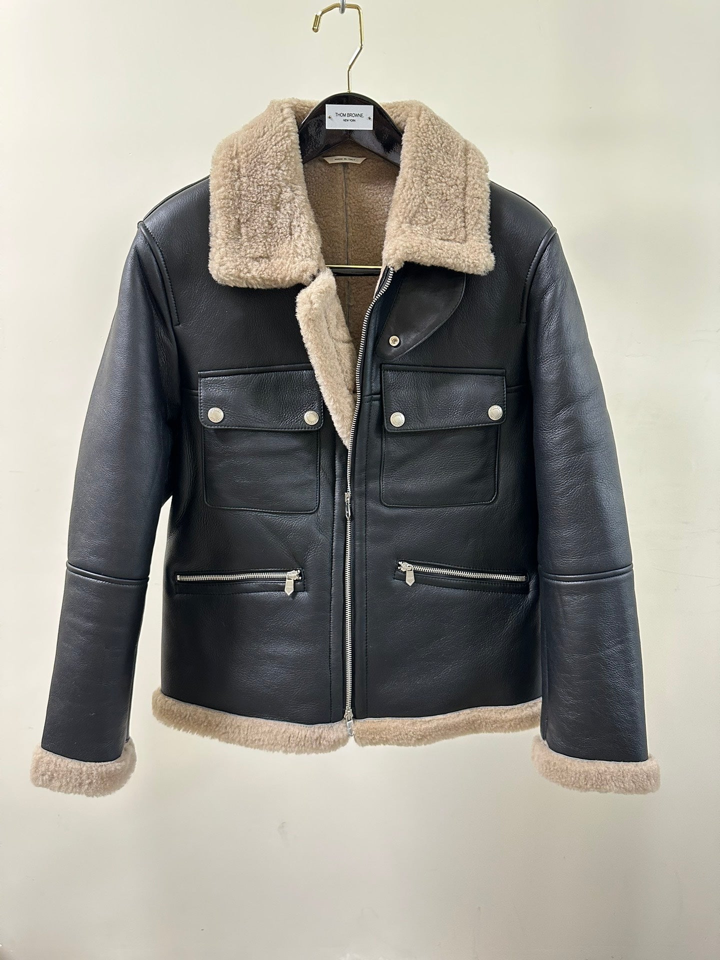HERMES DEERSKIN SHEARLING