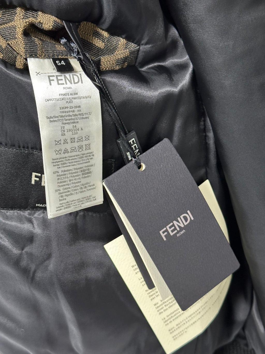 FENDI MONOGRAM WOVEN BOMBER