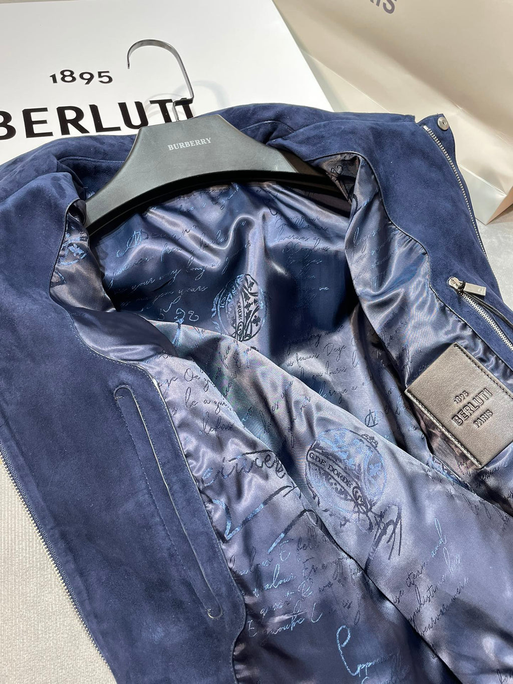 BERLUTI SUEDE BLOUSON