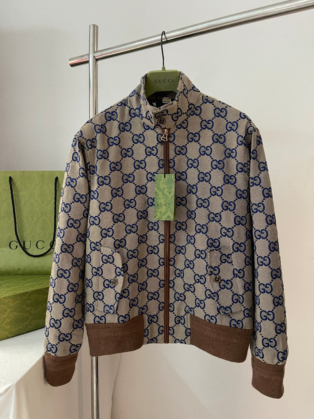 GUCCI MONOGRAM PATTERN JACKET