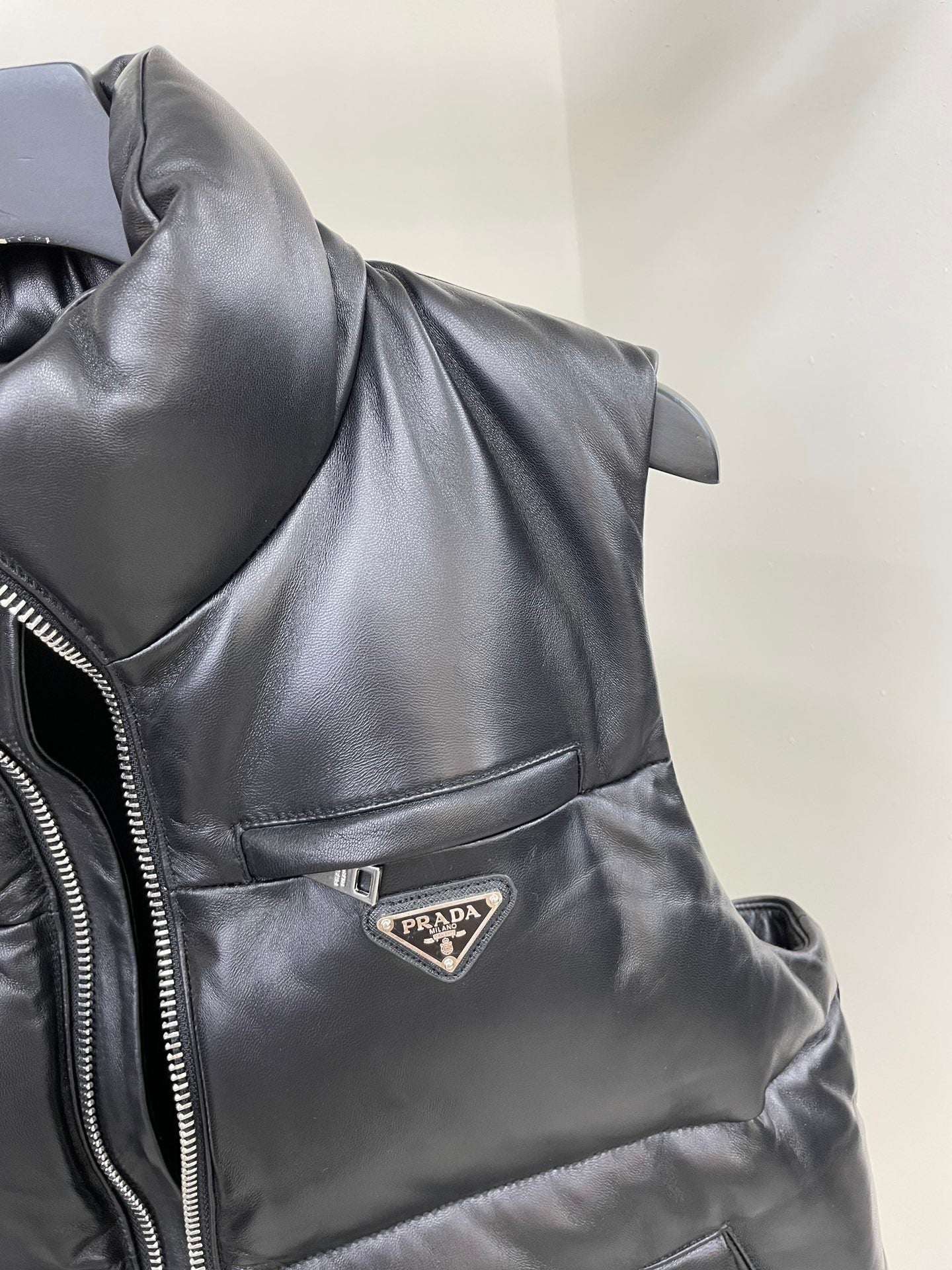 PRADA NAPPA LEATHER VEST