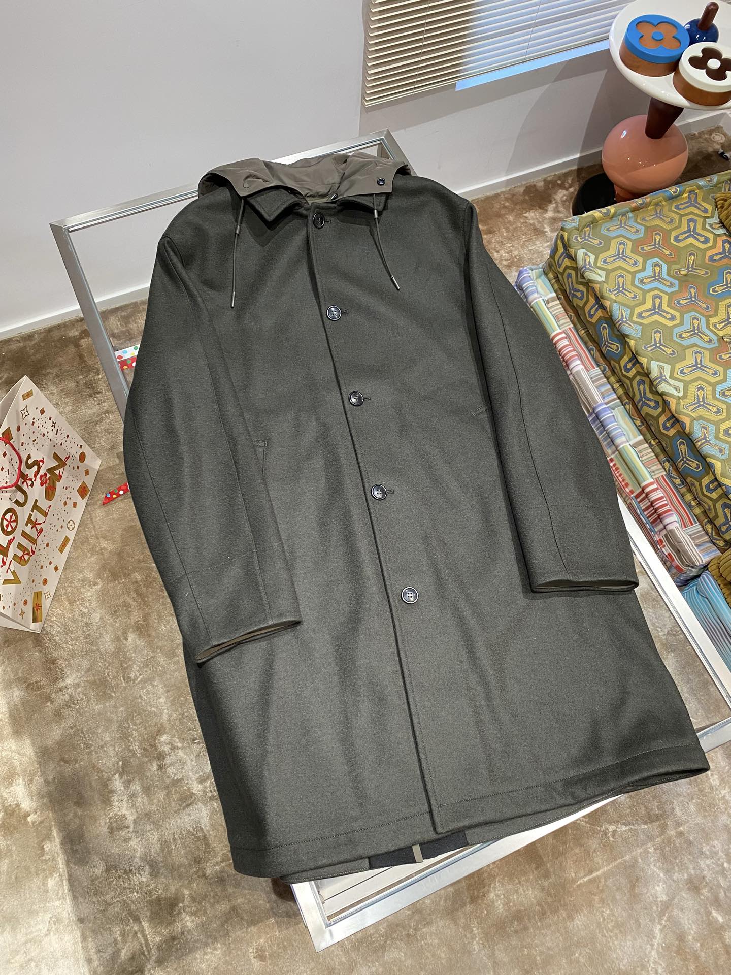 ZEGNA CASHMERE WOOL COAT
