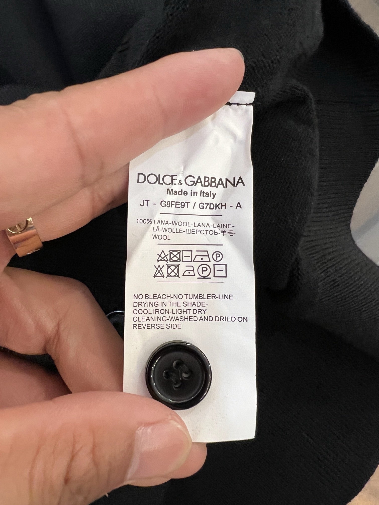 DOLCE & GABBANA LANA WOOL