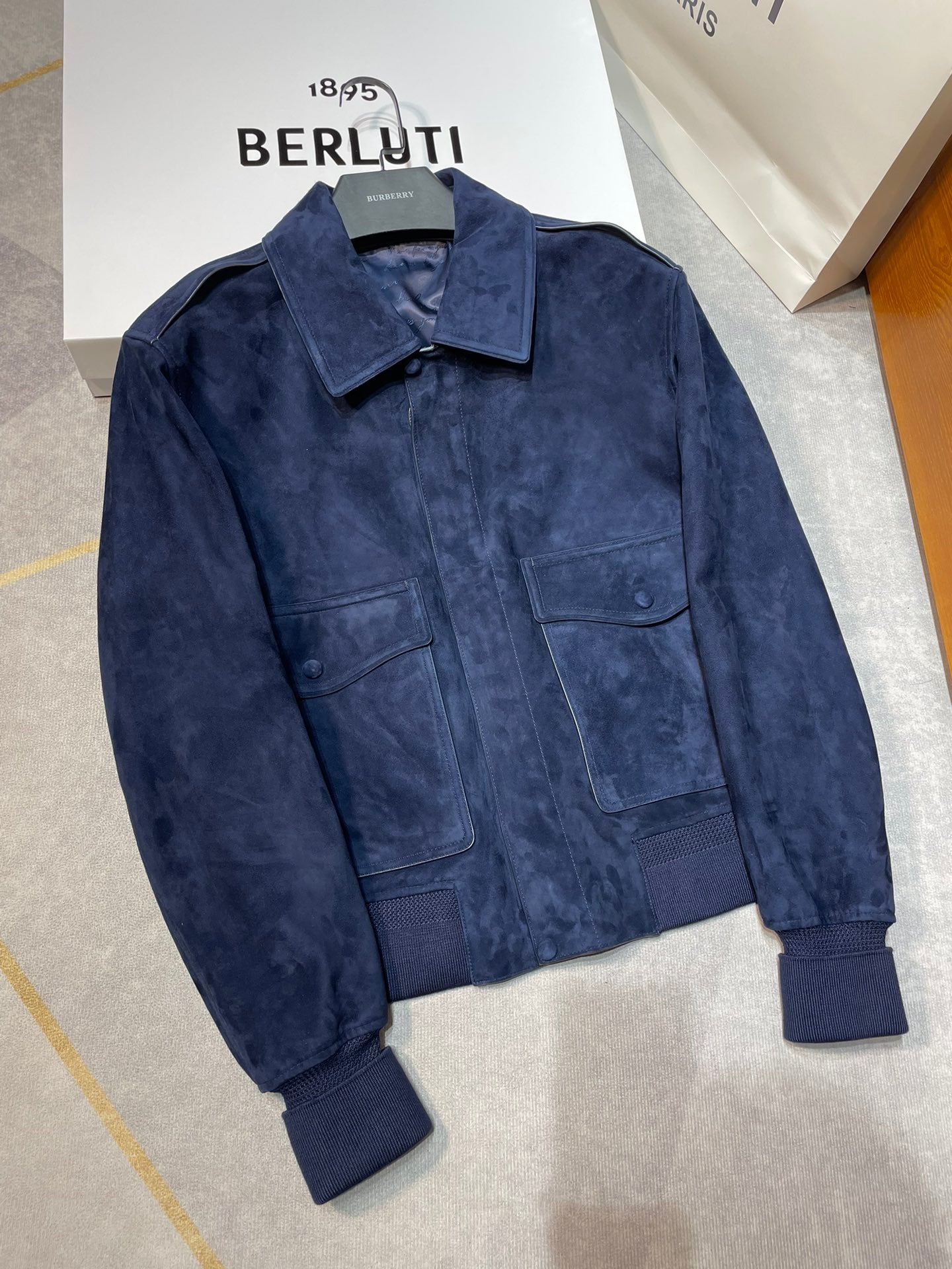 BERLUTI SUEDE BLOUSON