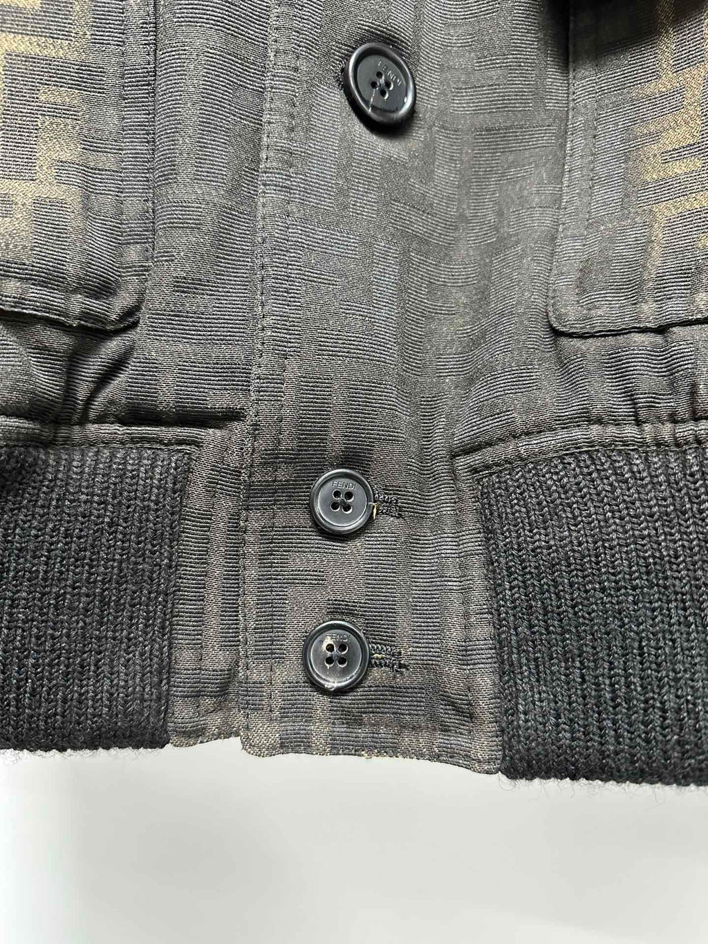 FENDI MONOGRAM WOVEN BOMBER