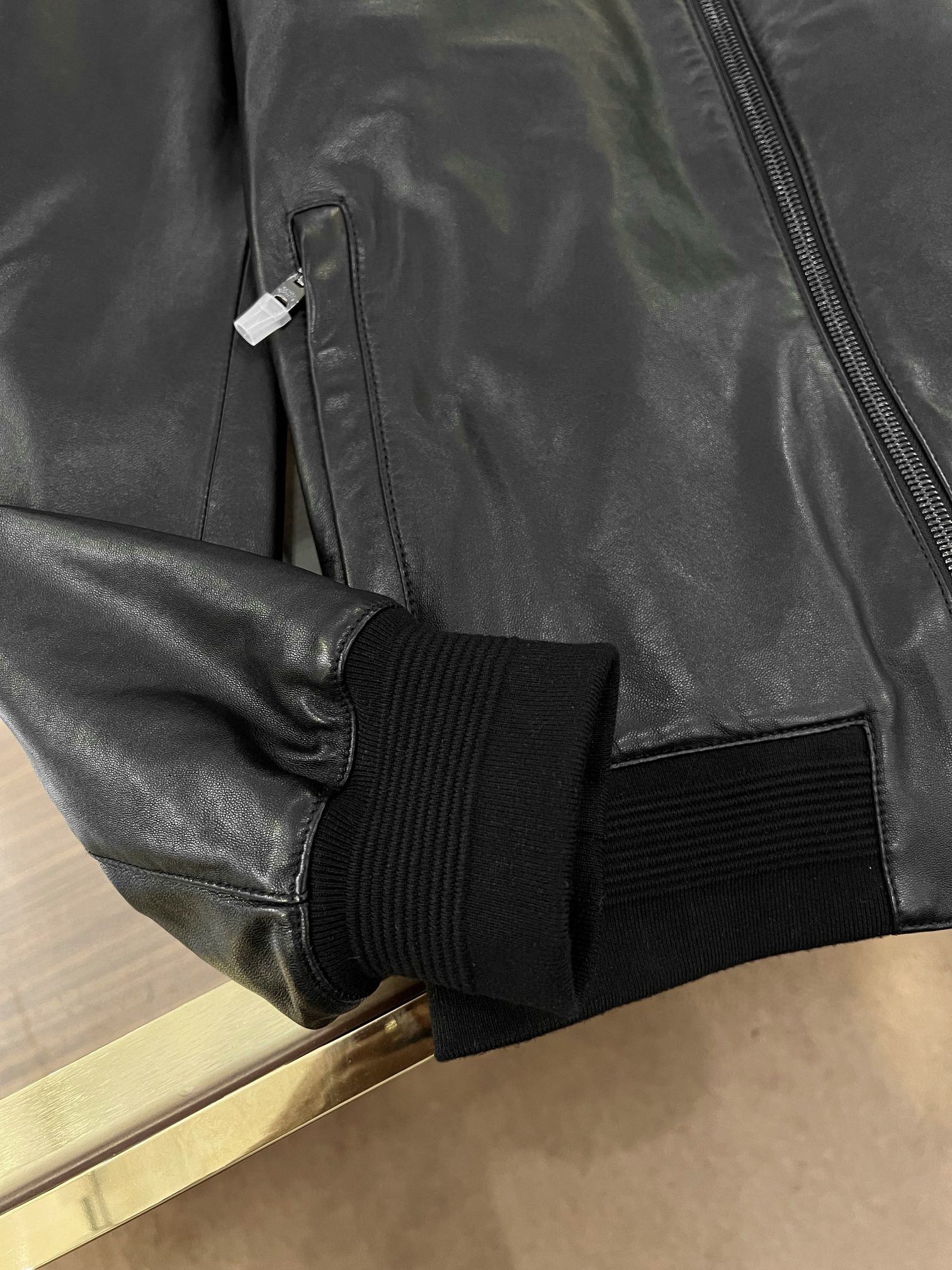 DOLCE & GABBANA LAMB LEATHER JACKET