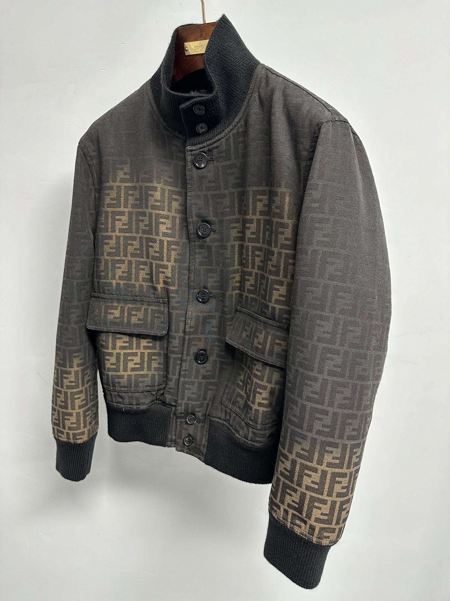 FENDI MONOGRAM WOVEN BOMBER