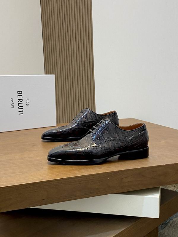 BERLUTI PATINA CROC OXFORD