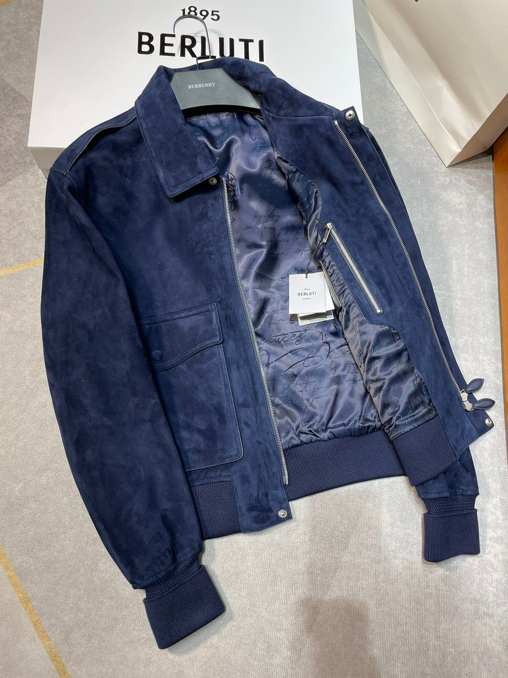 BERLUTI SUEDE BLOUSON