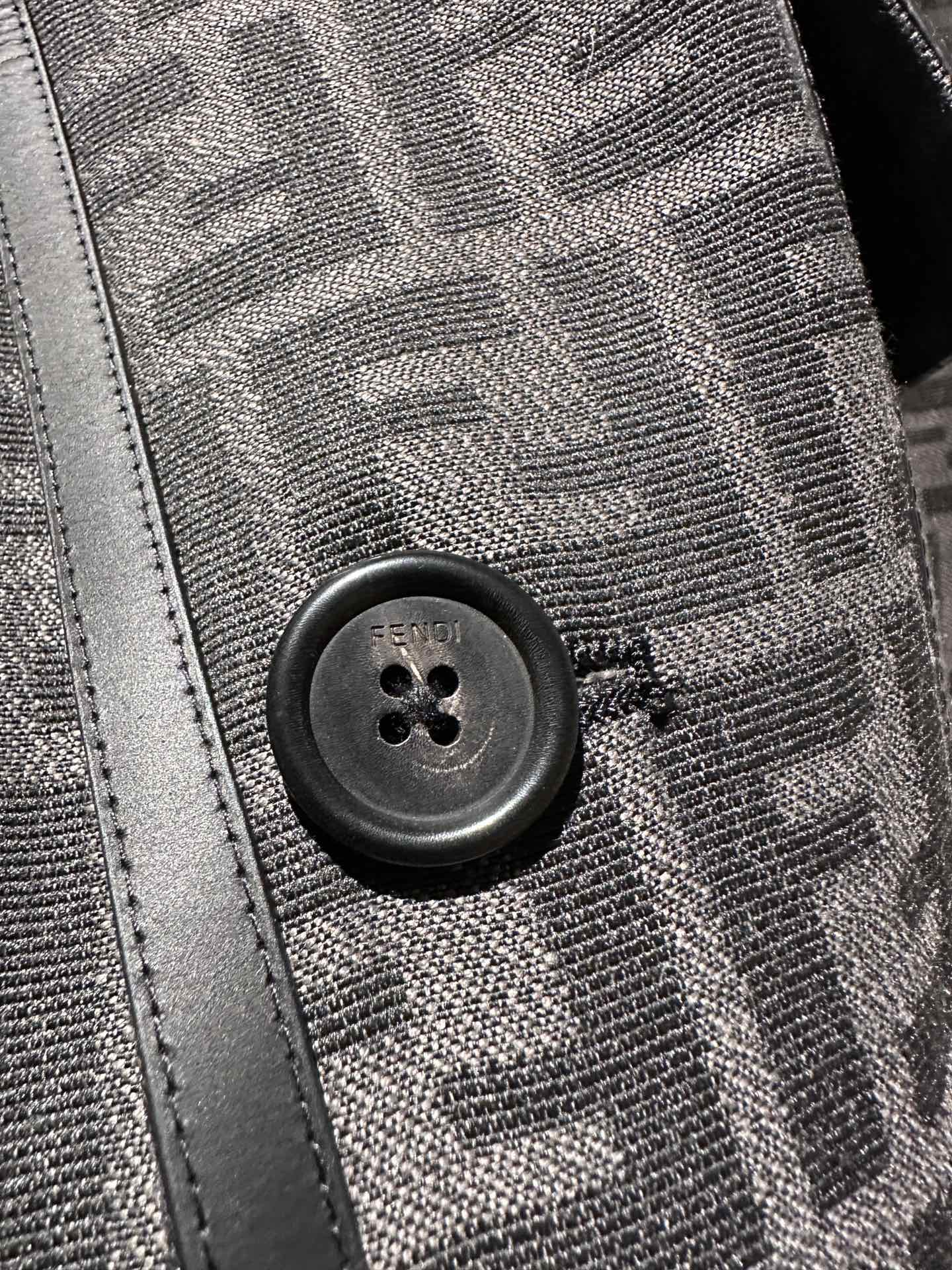 FENDI WOVEN FABRIC FF JACKET