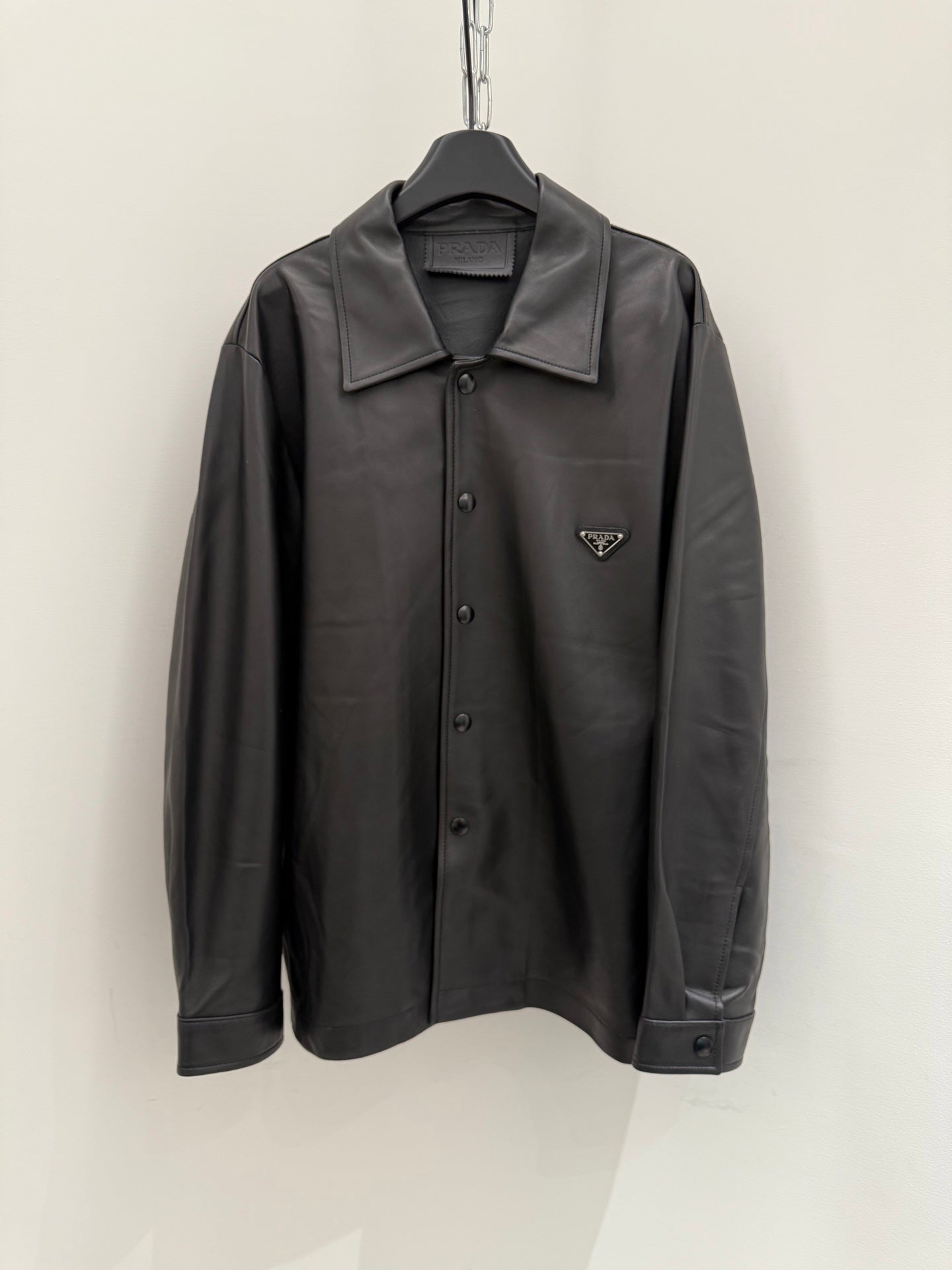 PRADA LEATHER SHIRT